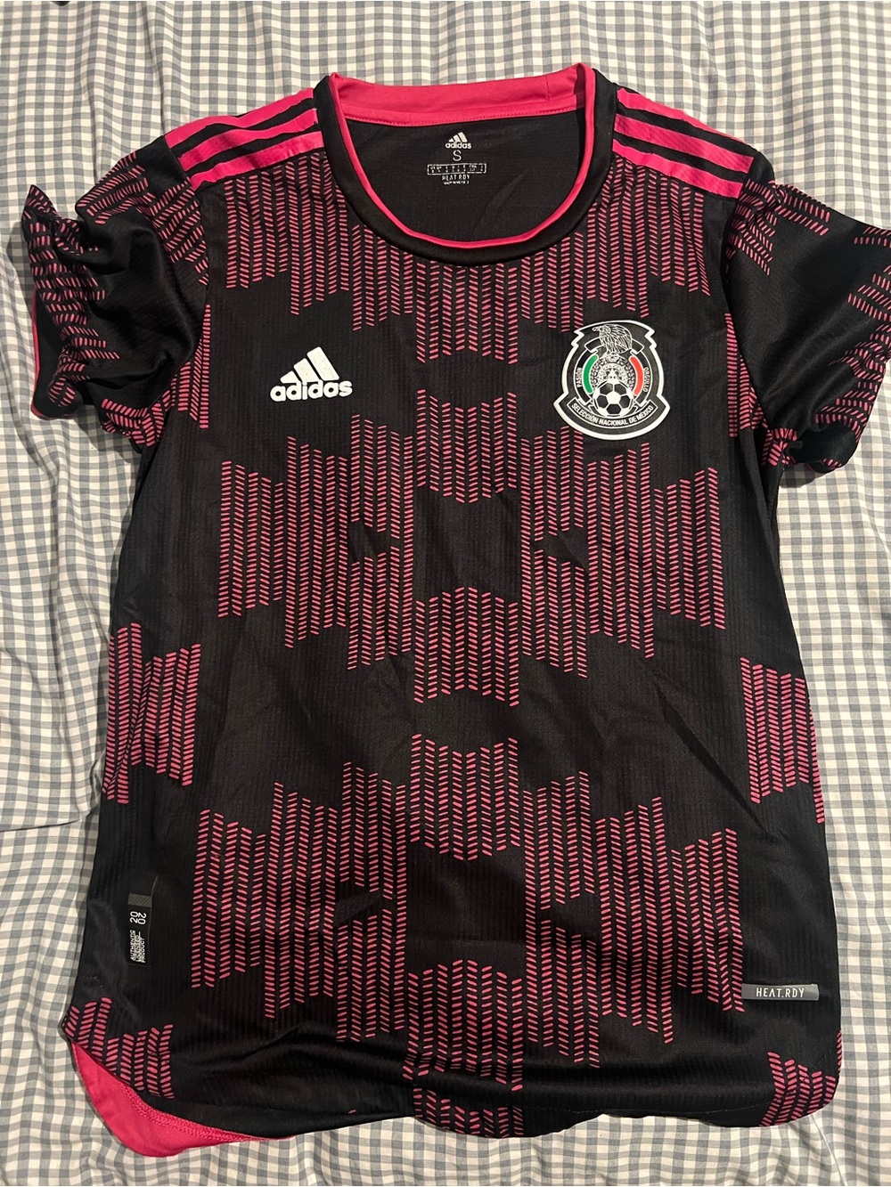 Adidas Mexico National Team Black & Pink Soccer Jersey